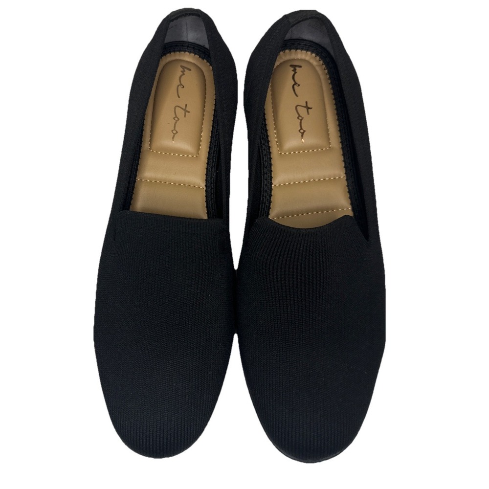 Me Too Averie Black Knit Slip-on Loafer Woman's Size 7
